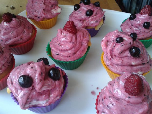 Waldbeeren Cupcakes 1